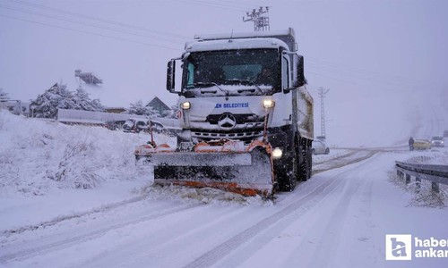 Keçiören Belediyesi ekiplerinden karla mücadele seferberliği