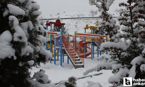 Beypazarı'nın yüksek kesimlerinde kar yağışı etkisini gösterdi!