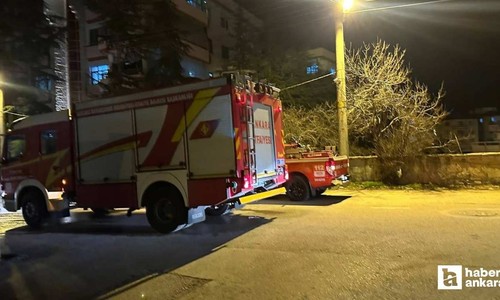 Beypazarı'nda akşam saatlerinde çıkan baca yangını korkuttu