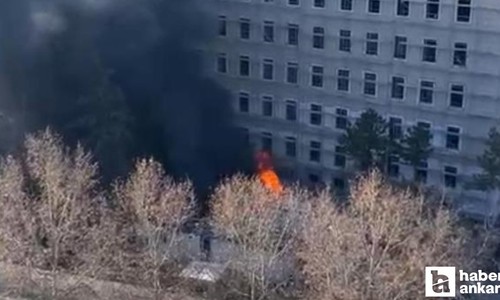 İçişleri Bakanlığı yerleşkesinde 3 konteynerde yangın çıktı