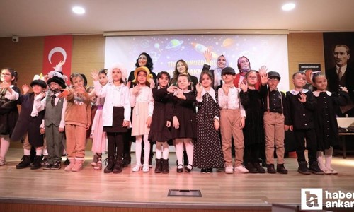 Keçiören'de öğrenciler 'Bilimin Işığında' tiyatro oyununu sahneledi