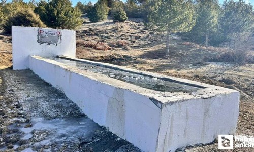 Elmadağ'da şehit anısına yaptırılan hayrat çeşmesine zarar verildi