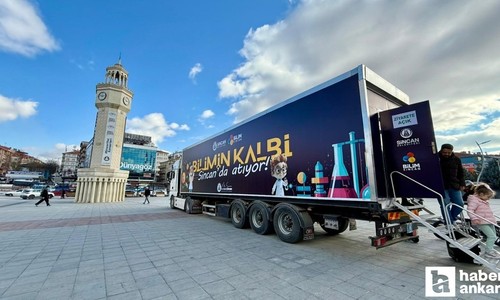 Sincan Belediyesinin Bilim Tırı her gün farklı mahallede duruyor!