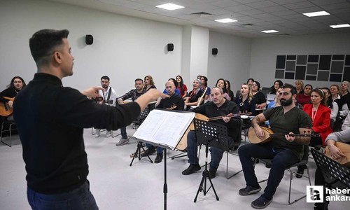Etlik Şehir Hastanesi'nde çalışanlar Türkülerle Şifa konserine hazırlanıyorlar