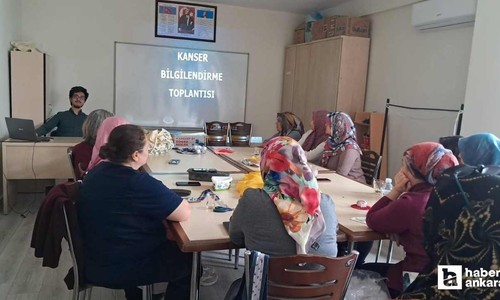 Beypazarı'nda bilgilendirme toplantısında kanserden korunma yolları anlatıldı