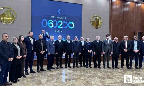 Ankara'da, 6 Şubat depremlerinde hayatını kaybedenler anıldı