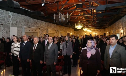 Ankara'da öğrencilerden müzik ve şiir dinletisi programı