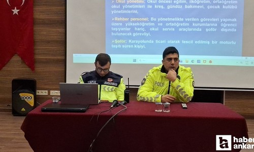 Beypazarı'nda öğrenci servis sürücüleri için seminer düzenlendi