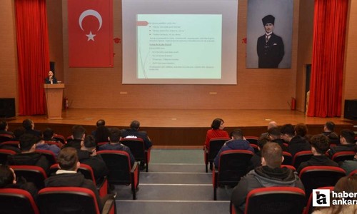 Kahramankazan'da öğrencilere yönelik siber dolandırıcılık semineri düzenlendi