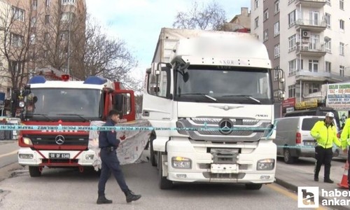 Çankaya'da tırın çarptığı yaşlı kadın olay yerinde hayatını kaybetti