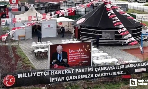 MHP Çankaya İlçe Başkanlığı iftar çadırı kurdu