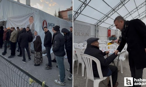 Sincan Belediye Başkanı Ercan ilk orucunu vatandaşlarla birlikte açtı