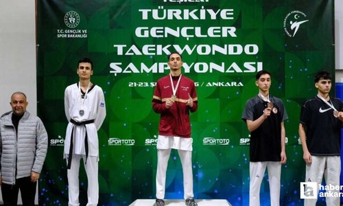 Ankara'da Yeşilay Türkiye Gençler Tekvando Şampiyonası tamamlandı