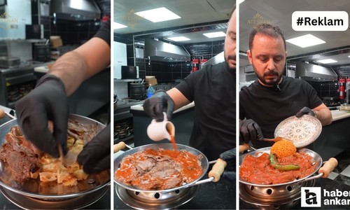 Ankara dönerinin en lezzetlisi burada: Sıcak severlere İskender tava!
