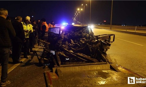 Kahramankazan'da otomobil tıra arkadan çarptı: 1 ağır yaralı