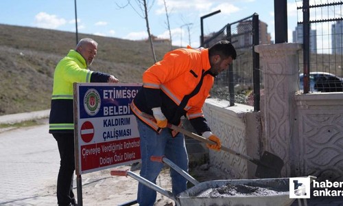 Etimesgut Belediyesi Fen İşleri ekiplerinin ilçe genelindeki çalışmaları sürüyor