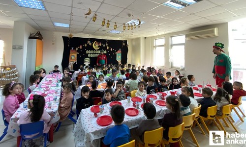 Pursaklar'da minikler tekne orucu tuttu