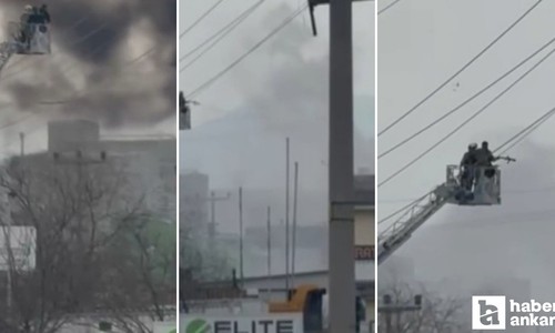 Sincan'daki bir imalat atölyesinde yangın çıktı!