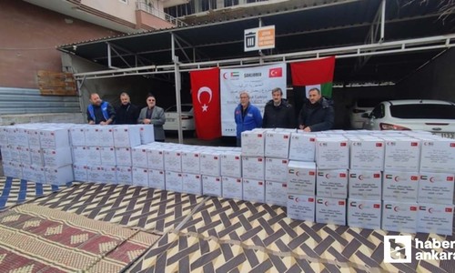 BAE Ankara Büyükelçiliği'nden ihtiyaç sahibi 150 aileye gıda kolisi desteği