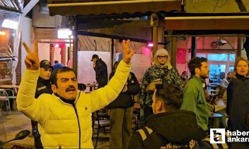 Oyuncu Ufuk Bayraktar ile yürüyüş düzenleyen kadınlar arasında gerginlik