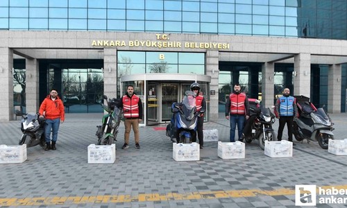 ABB, iftara yetişemeyen başkentlilere motokuryelerle kumanya dağıtıyor