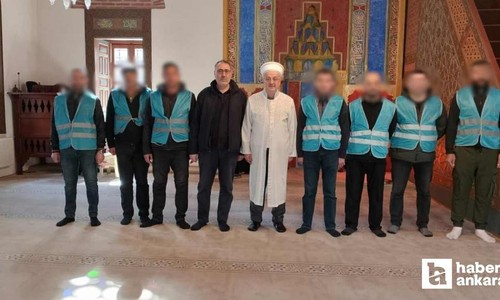 Ankara'da yükümlüler, denetimli serbestlikte cami temizlediler