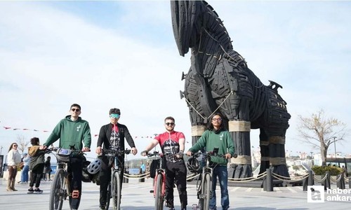 Şehitleri anmak için Ankara’dan Çanakkale’ye 754 kilometre pedal çevirdiler