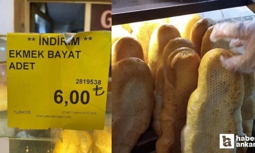 Ankara’da bir market 6 liradan bayat ekmek satışına başladı...