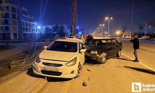 Çubuk'ta otomobil ve motosiklet çarpıştı: 1 kişi yaralandı