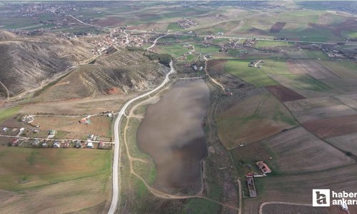 Çubuk'ta geçen yaz kuruyan Kızılca Göleti yeniden su tutmaya başladı