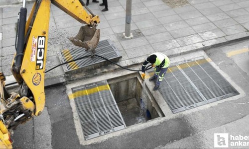 ASKİ, Ankara'da geçen yıl 334 bin ızgara ve sel kapanı temizledi