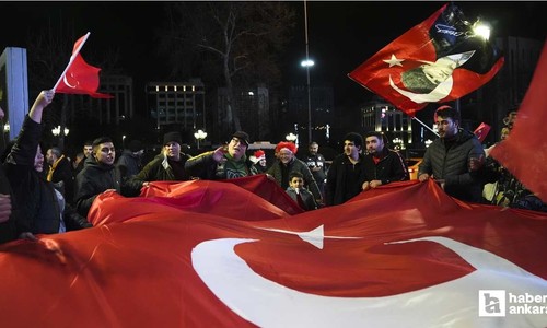 Milli takımın başarısı Ankara'da coşkuyla kutlandı