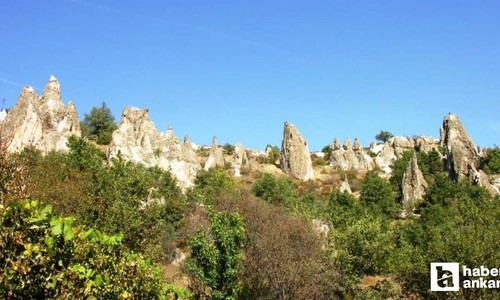 Kapadokya'ya gitmeye gerek yok! Bu peri bacaları Ankara'ya sadece 1 saat uzaklıkta