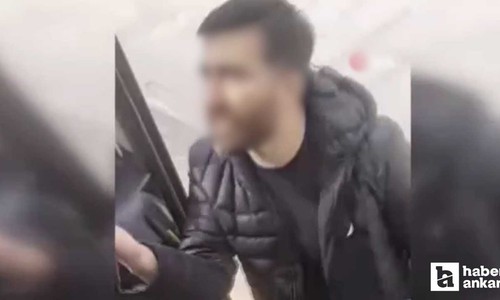 Polatlı’da yolcu ve şoförün kavgası kameraya yansıdı...