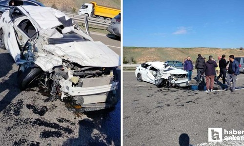 Çankaya'da trafik kazası: Takla atan araçta 1 kişi ağır yaralandı