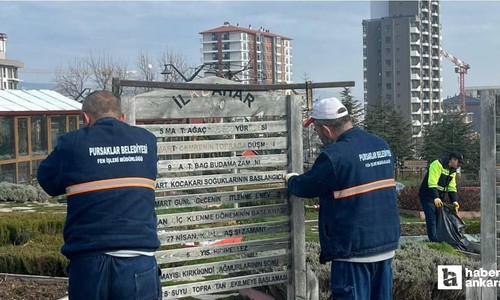 Pursaklar Belediyesi'nden Endemik Vadi'de bakım ve onarım çalışması