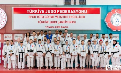 Ankara'da Görme Engelliler Türkiye Judo Şampiyonası yapıldı