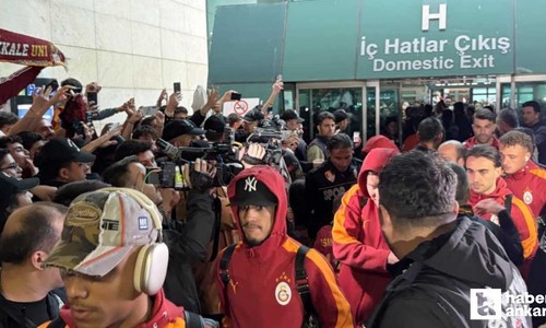 Galatasaray kafilesi, Gençlerbirliği maçı için Ankara'ya geldi