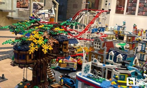 Ortaokul öğrencisinin lego şehri Ankara'daki müzede sergilenmeye başladı