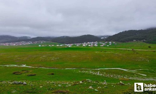 Ankara'nın Karadeniz'i Benli Yaylası: Dereler coştu, menderesler kartpostallık görüntüler yarattı