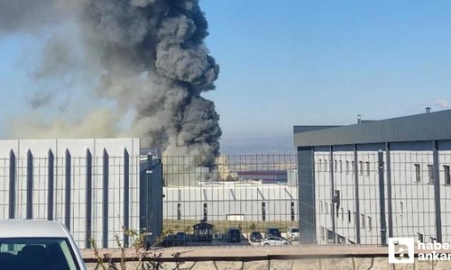Sincan Temelli'de bulunan bir fabrikada yangın çıktı!