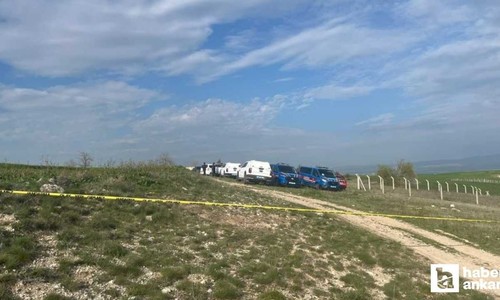 Sincan'da helikopterin düştüğü alanda inceleme çalışmaları sürüyor