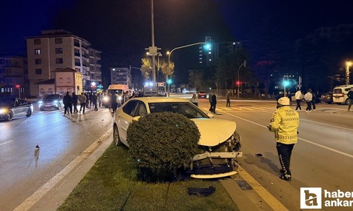 Çubuk'ta 2 ayrı trafik kazası: 4 yaralı!