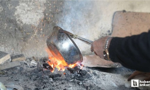 Çubuk'ta 55 yıllık kalaycı ustası, mesleğin yok olmasından endişe ediyor