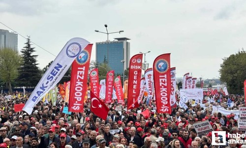 Ankara'da emekçiler 1 Mayıs Emek ve Dayanışma Günü'nü kutladı