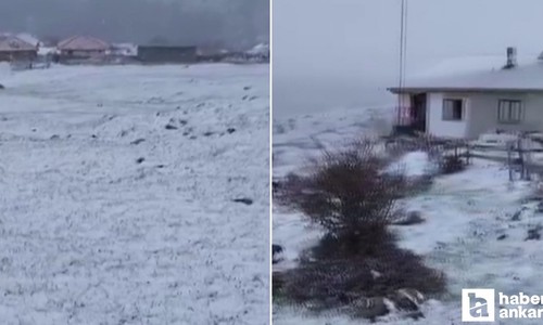 Başkente mayıs karı yağdı!