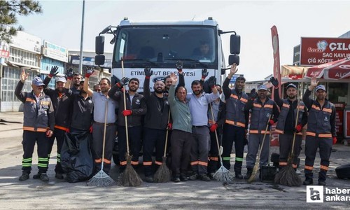 Etimesgut Belediyesi'nden Şaşmaz Oto Sanayi Sitesi’nde kapsamlı temizlik çalışması