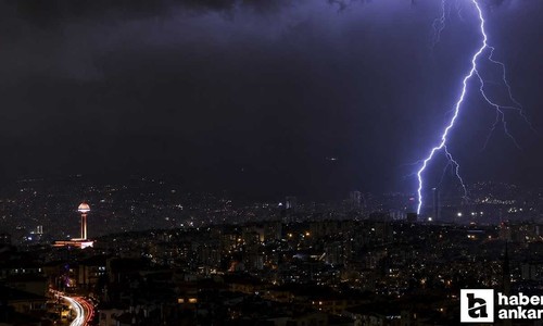 ABB'den Ankara için meteorolojik uyarı: Gök gürültülü kuvvetli sağanak yağış bekleniyor!