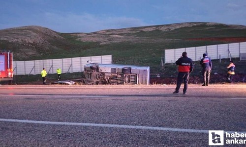 Ankara’da oynanan final maçından dönen midibüs devrildi: 27 yaralı