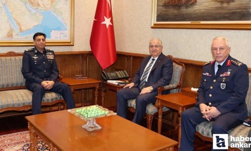 Bakan Güler, Ankara'da Pakistan Hava Kuvvetleri Komutanı Orgeneral Sidhu’yu kabul etti